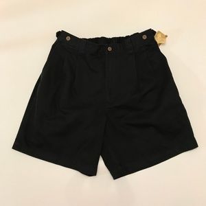 NWT Tommy Bahama Black Cotton Shorts 33